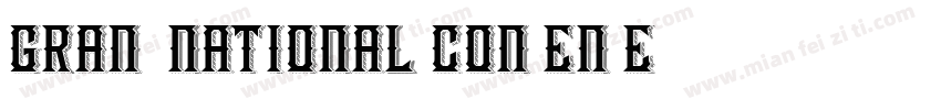 grand national condensed字体转换
